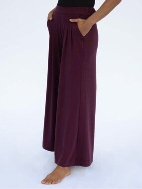 Laird Women's Palazzo Pant - Aubergine - Large - New with tags